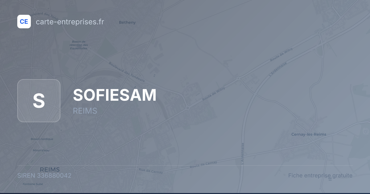 SOFIESAM — 336880042 — fiche entreprise