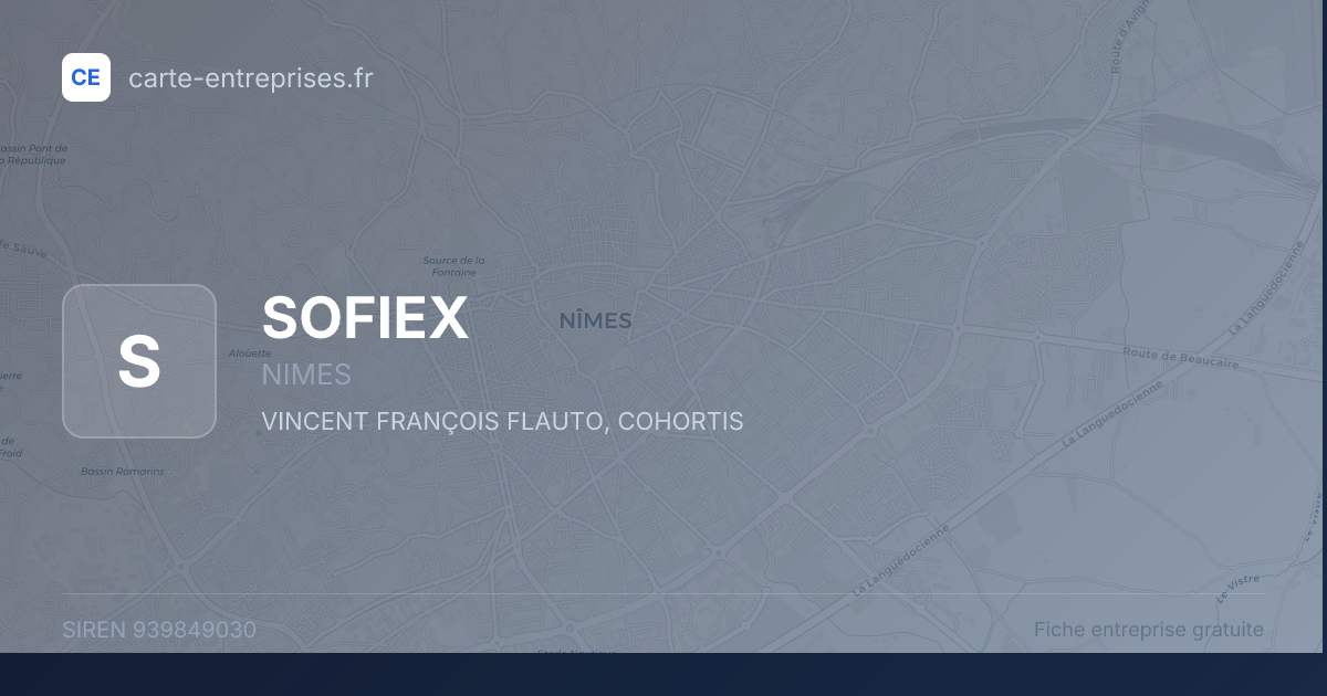 SOFIEX — 939849030 — fiche entreprise