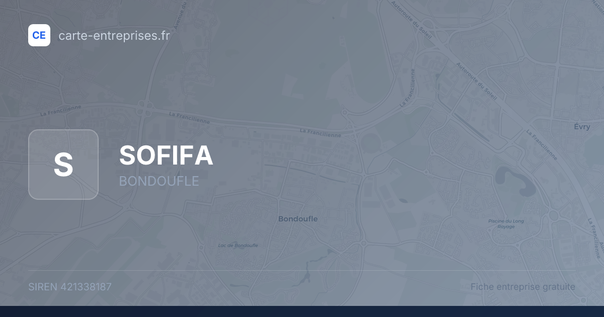 SOFIFA — 421338187 — fiche entreprise