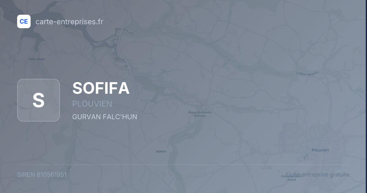 SOFIFA — 810561951 — fiche entreprise