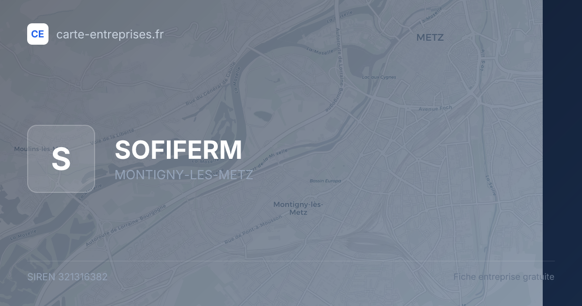 SOFIFERM — 321316382 — fiche entreprise