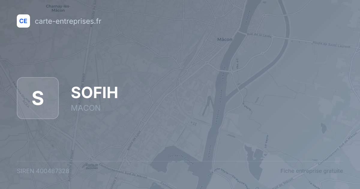 SOFIH — 400487328 — fiche entreprise