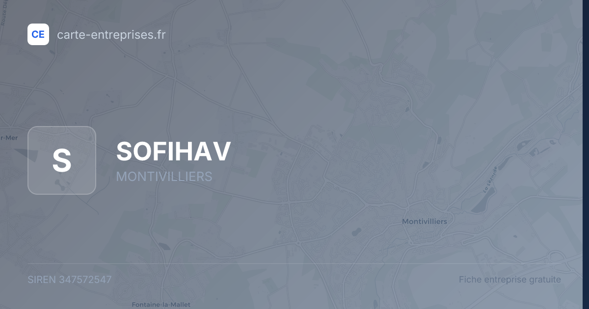 SOFIHAV — 347572547 — fiche entreprise