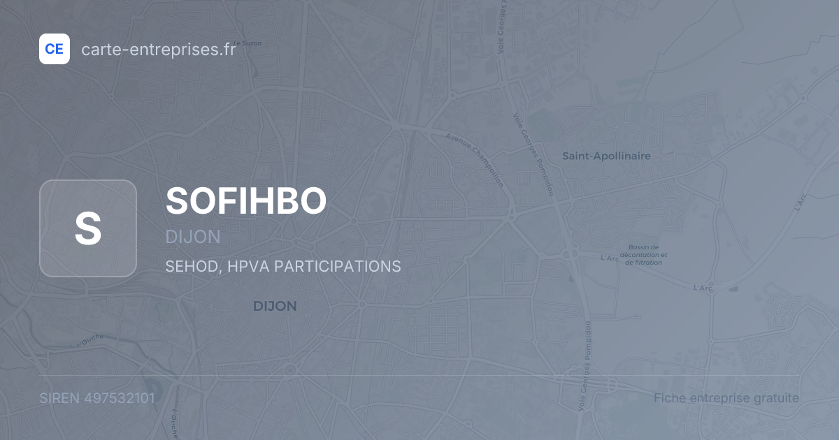 SOFIHBO — 497532101 — fiche entreprise