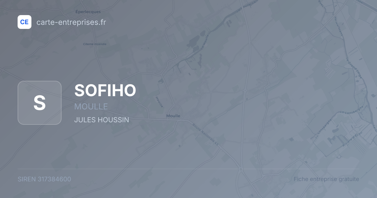SOFIHO — 317384600 — fiche entreprise