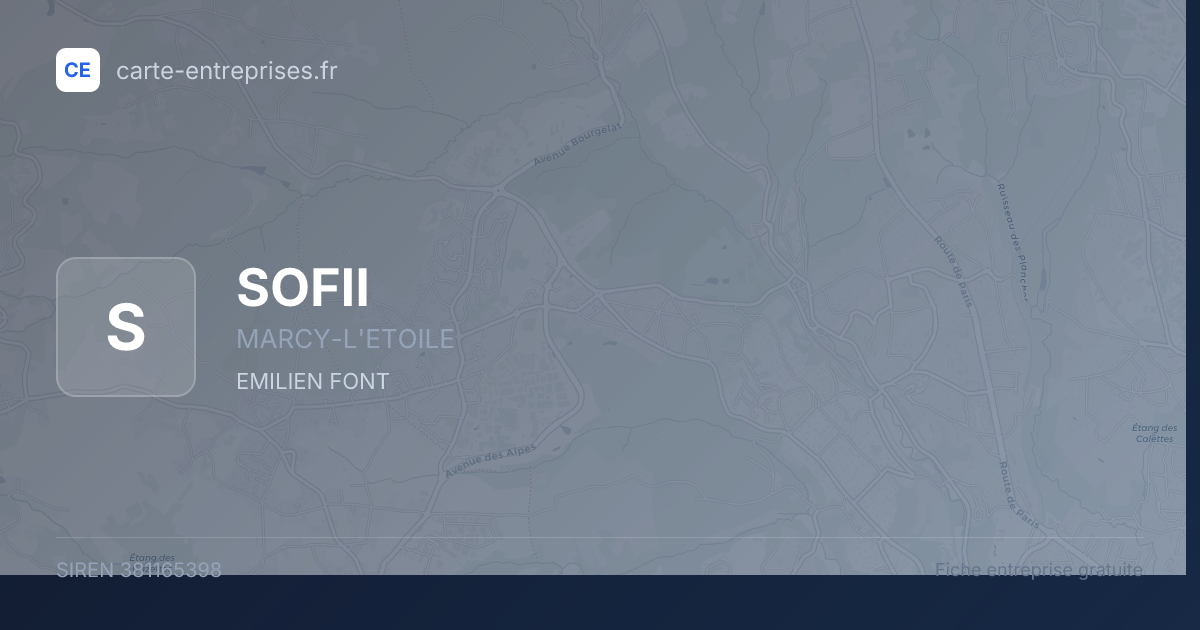 SOFII — 381165398 — fiche entreprise