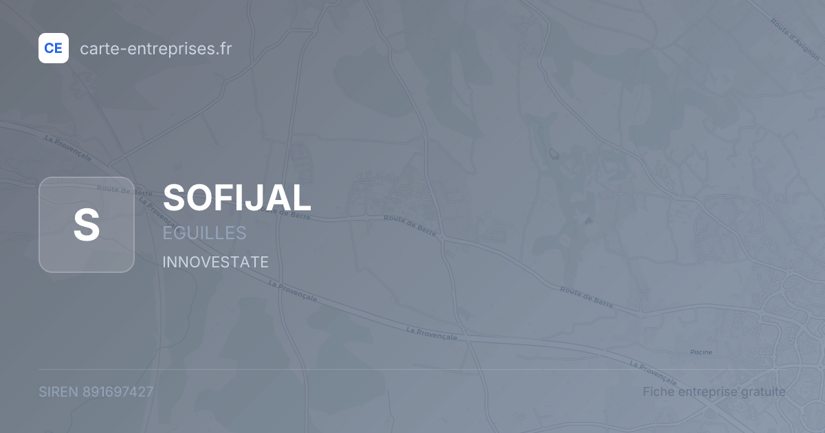 SOFIJAL — 891697427 — fiche entreprise