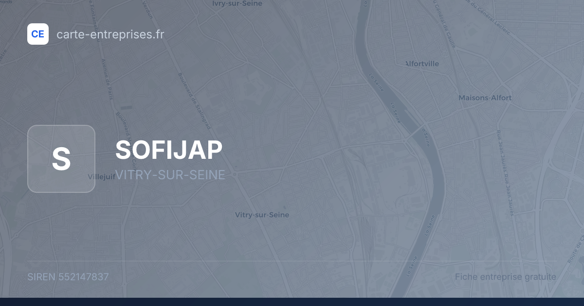 SOFIJAP — 552147837 — fiche entreprise