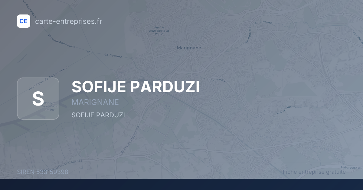 SOFIJE PARDUZI — 533159398 — fiche entreprise