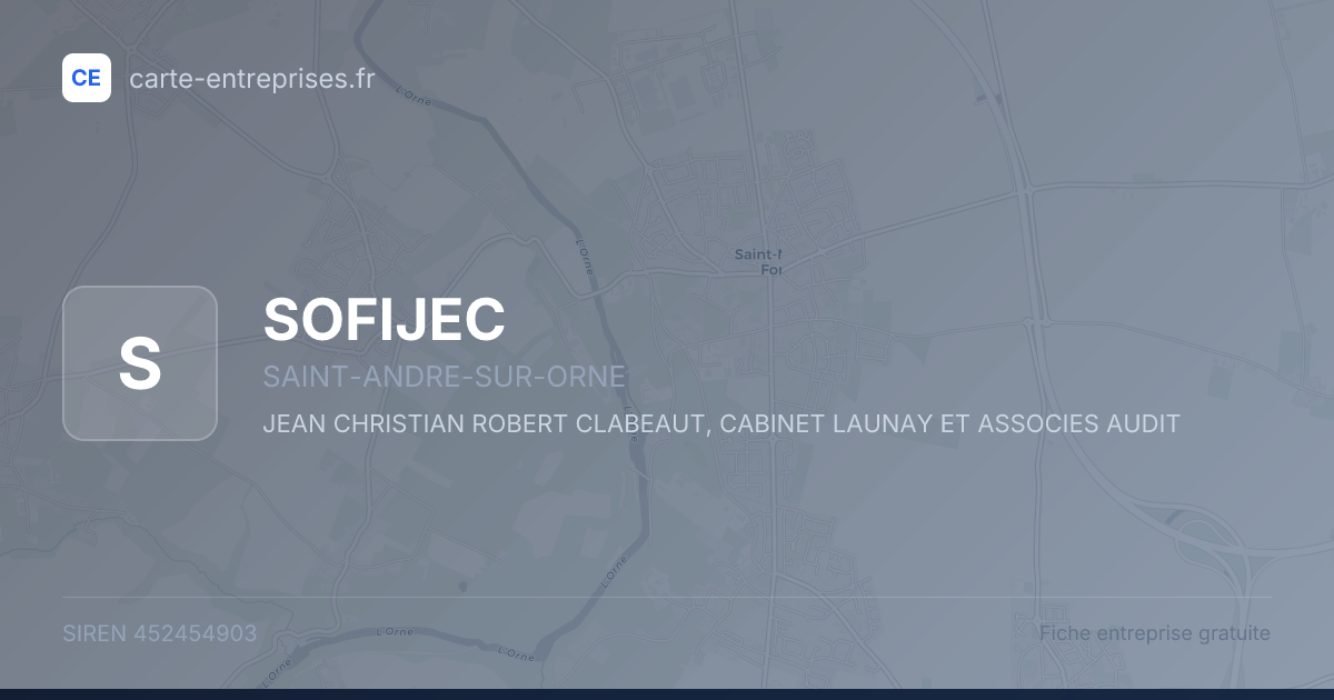 SOFIJEC — 452454903 — fiche entreprise