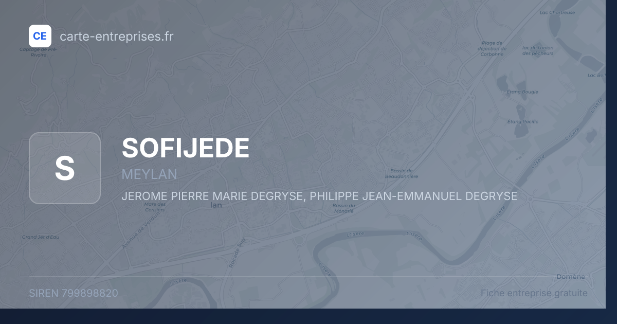 SOFIJEDE — 799898820 — fiche entreprise
