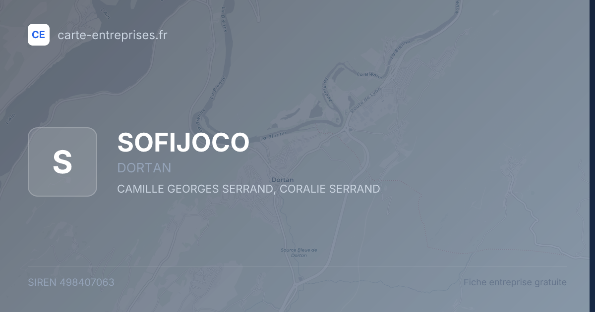 SOFIJOCO — 498407063 — fiche entreprise