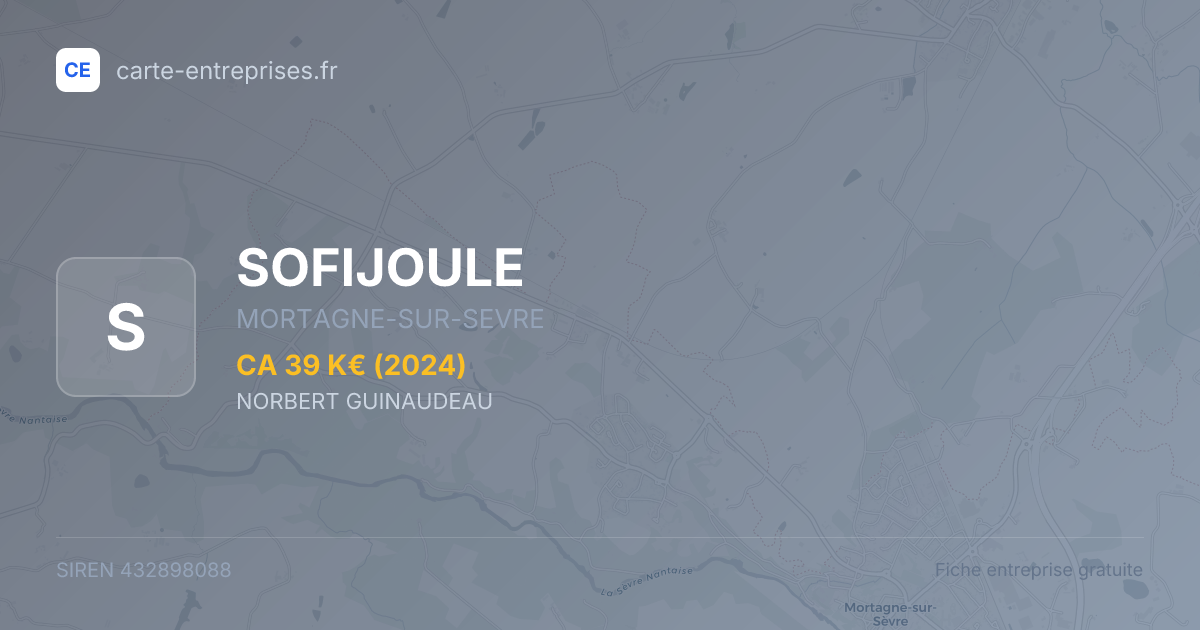 SOFIJOULE — 432898088 — fiche entreprise