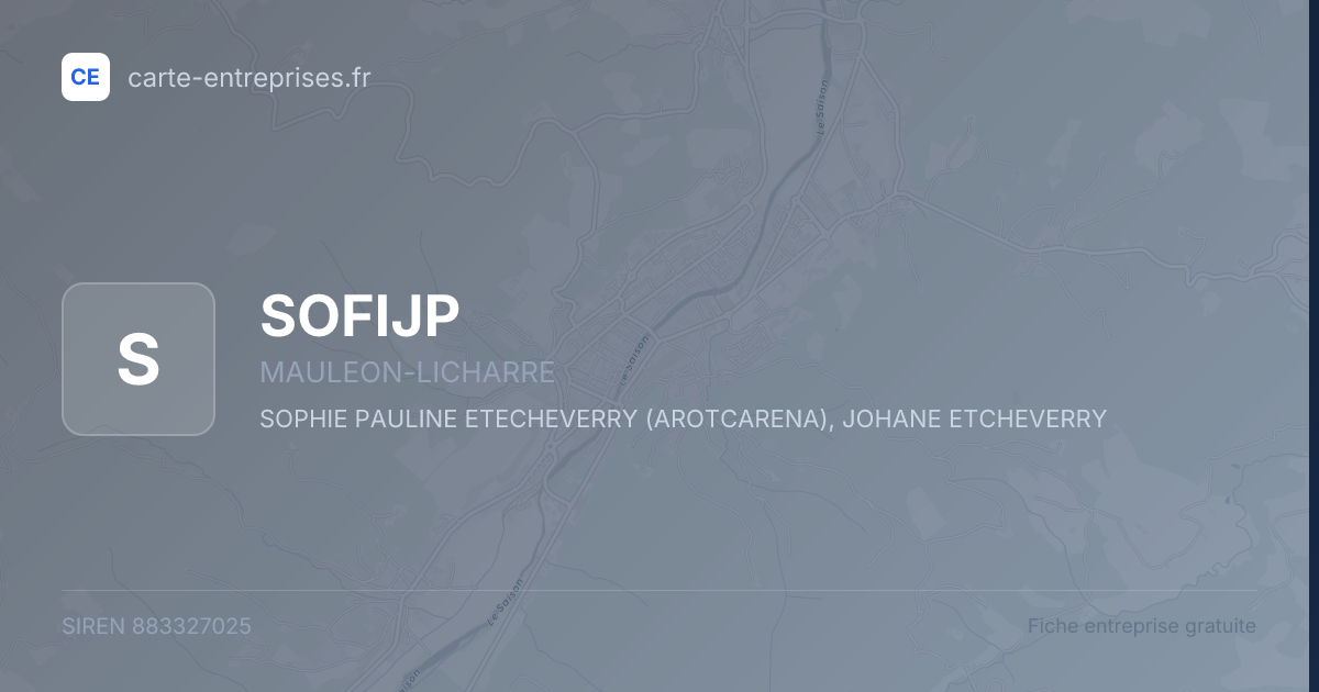 SOFIJP — 883327025 — fiche entreprise