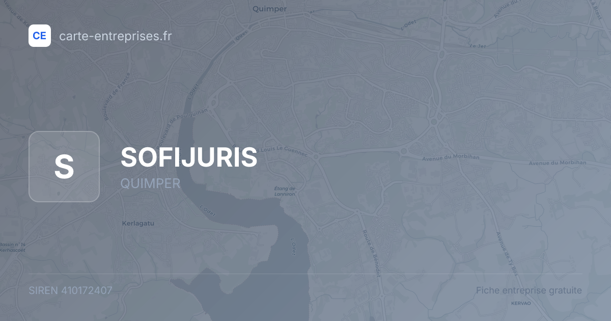 SOFIJURIS — 410172407 — fiche entreprise