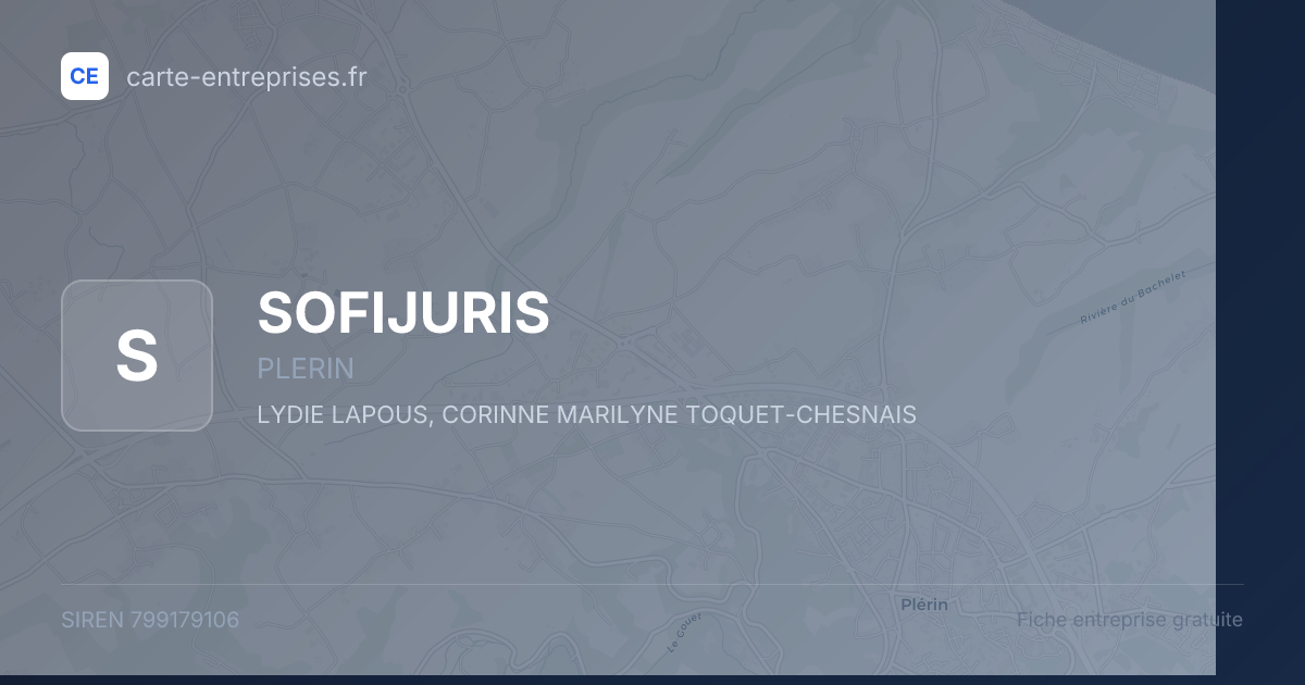 SOFIJURIS — 799179106 — fiche entreprise