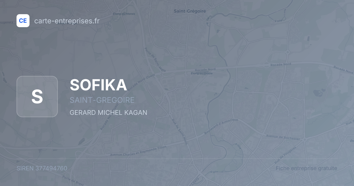 SOFIKA — 377494760 — fiche entreprise