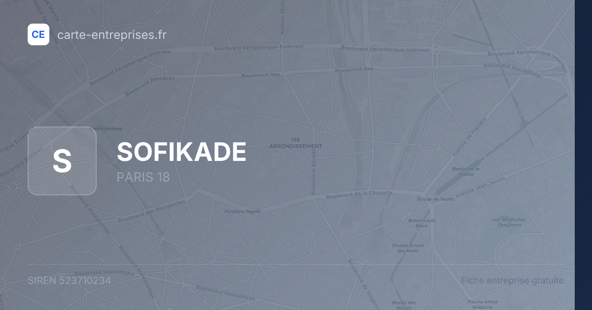 SOFIKADE — 523710234 — fiche entreprise