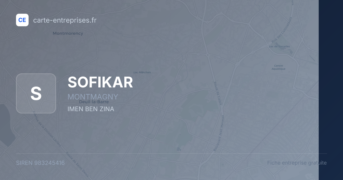 SOFIKAR — 983245416 — fiche entreprise