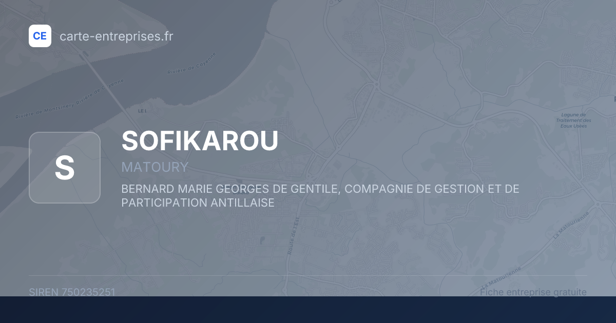 SOFIKAROU — 750235251 — fiche entreprise
