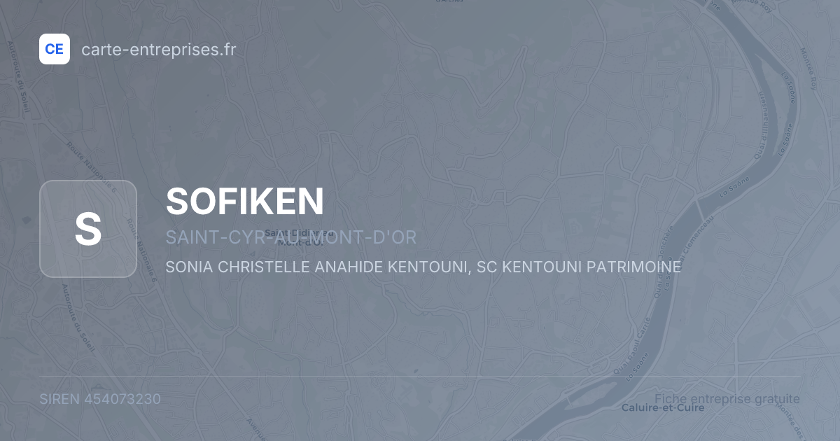 SOFIKEN — 454073230 — fiche entreprise