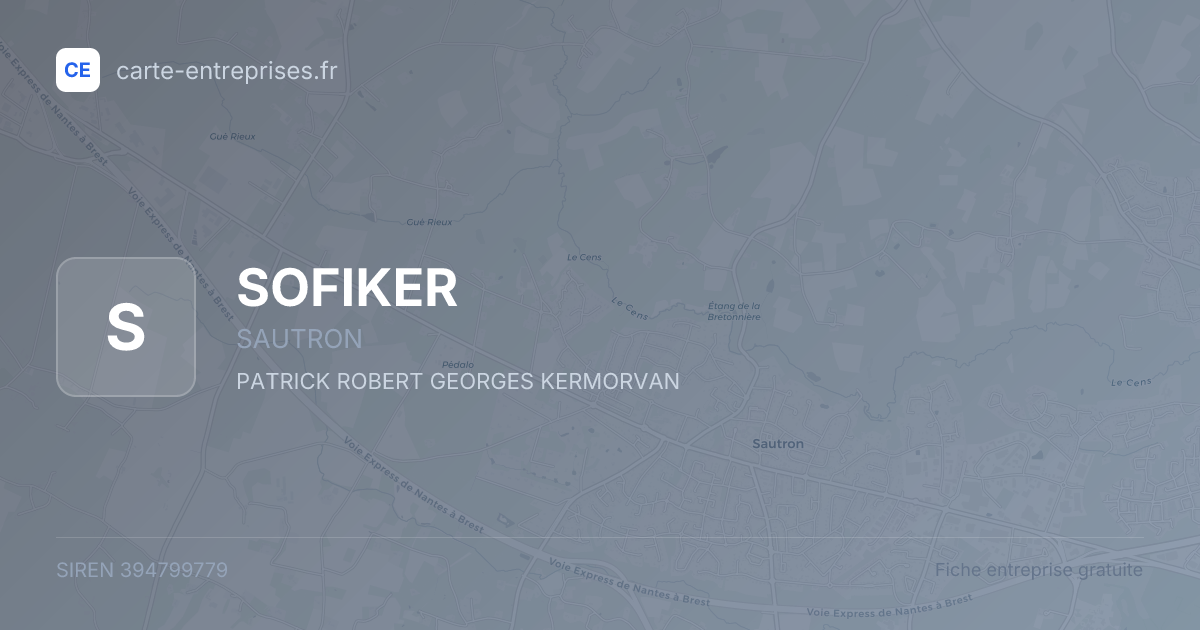 SOFIKER — 394799779 — fiche entreprise