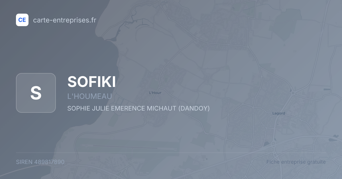 SOFIKI — 489817890 — fiche entreprise