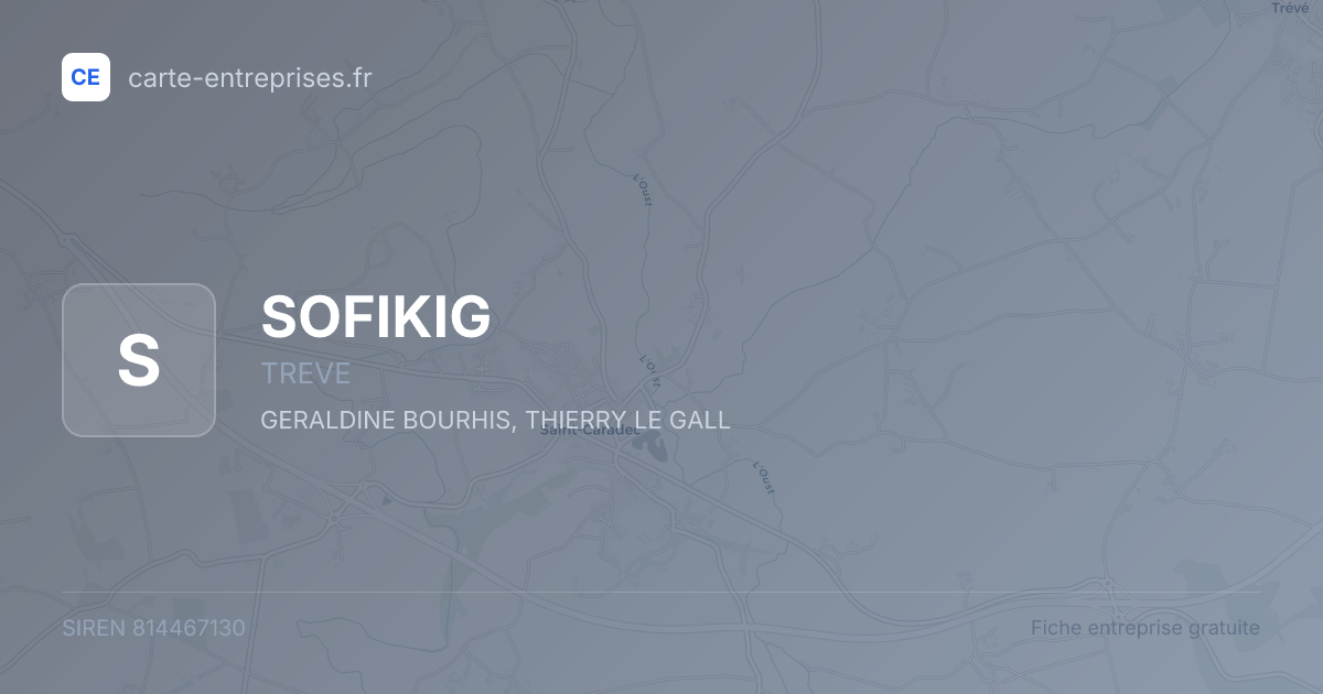 SOFIKIG — 814467130 — fiche entreprise