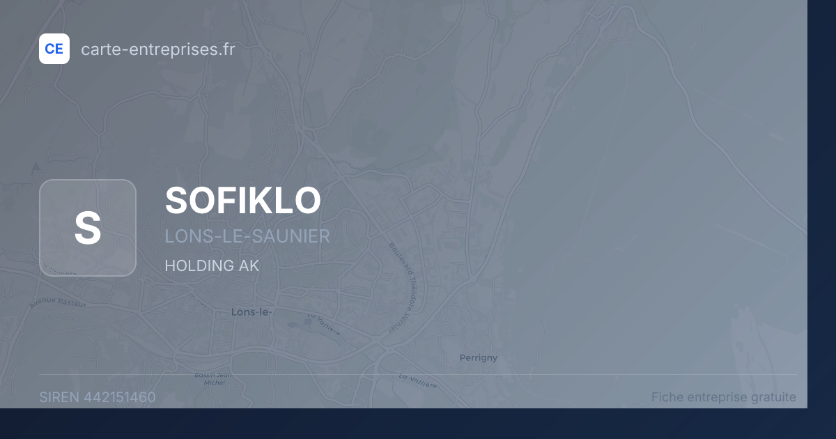 SOFIKLO — 442151460 — fiche entreprise