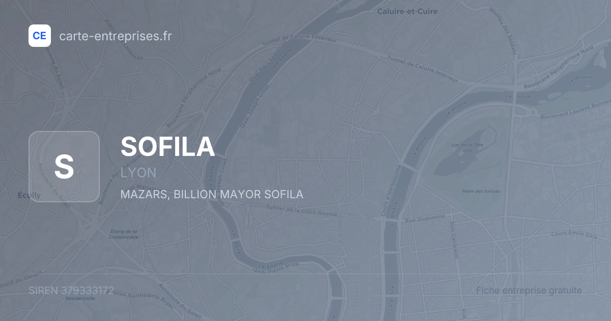 SOFILA — 379333172 — fiche entreprise