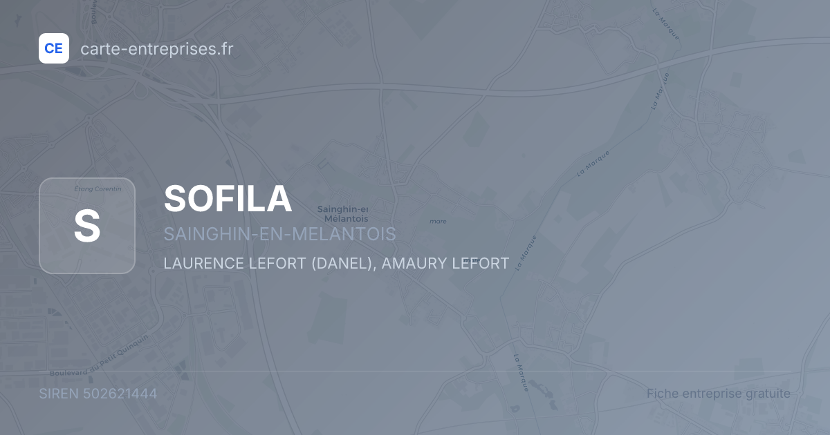 SOFILA — 502621444 — fiche entreprise