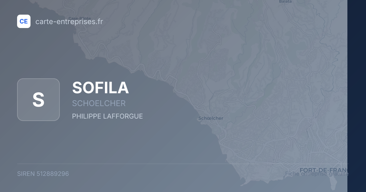SOFILA — 512889296 — fiche entreprise
