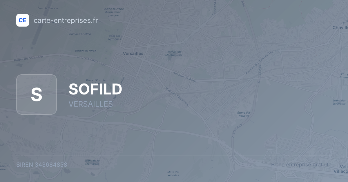 SOFILD — 343684858 — fiche entreprise