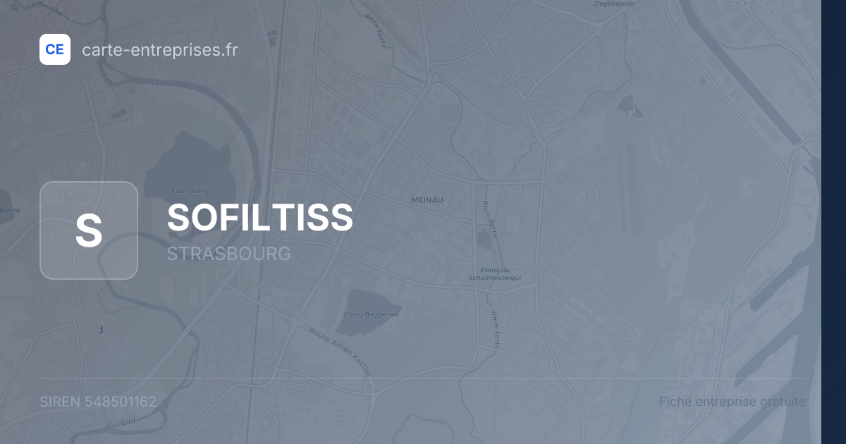 SOFILTISS — 548501162 — fiche entreprise