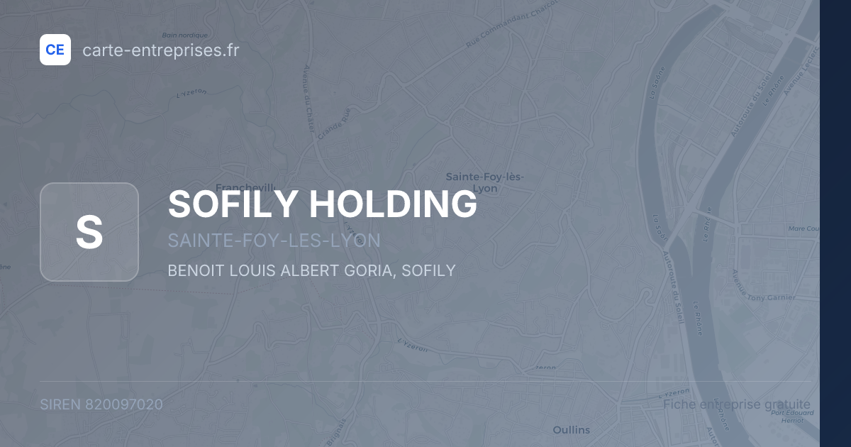 SOFILY HOLDING — 820097020 — fiche entreprise