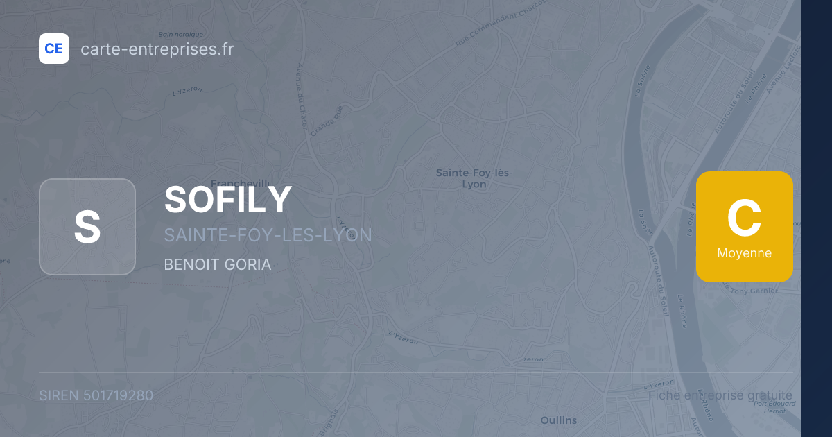 SOFILY — 501719280 — fiche entreprise