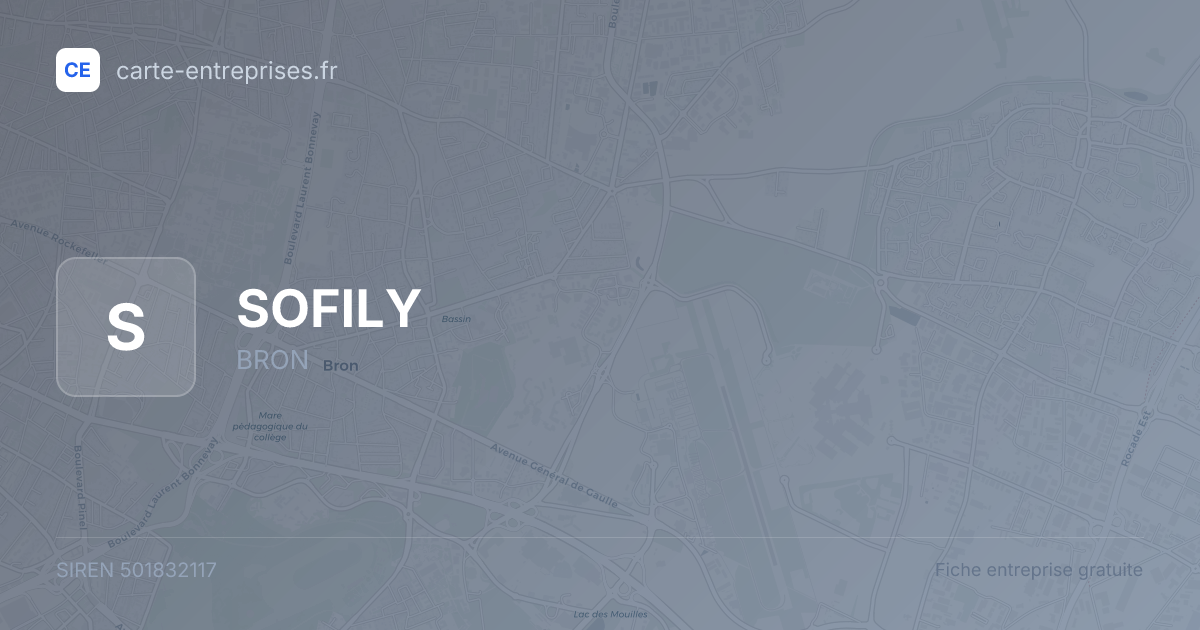 SOFILY — 501832117 — fiche entreprise