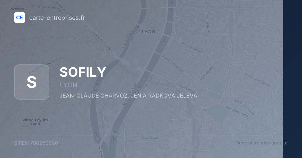 SOFILY — 798260600 — fiche entreprise