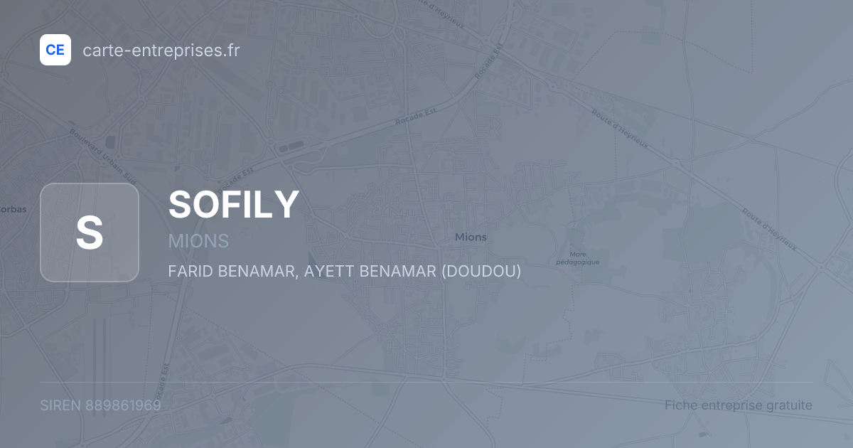 SOFILY — 889861969 — fiche entreprise