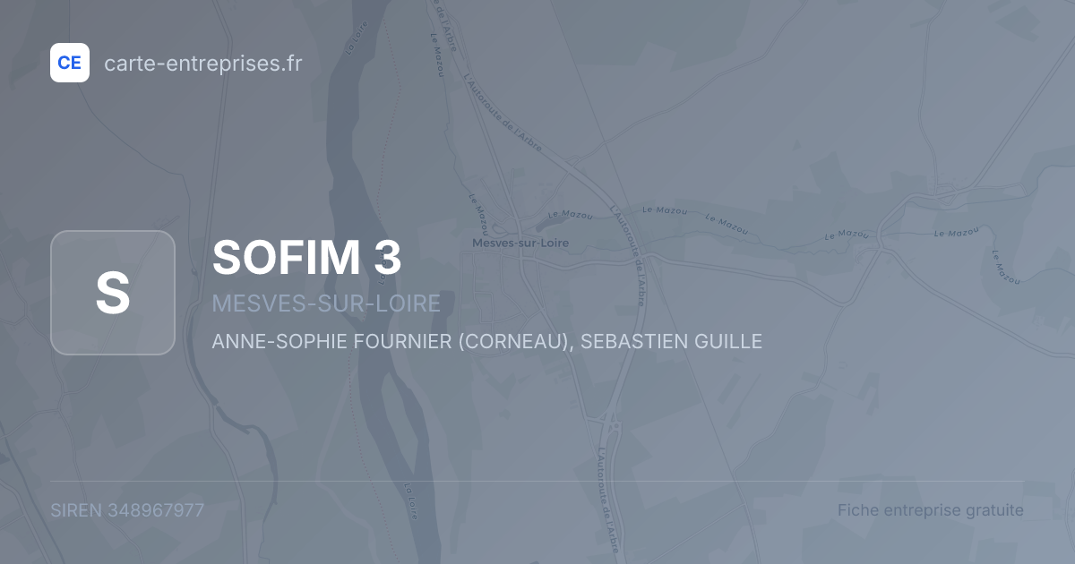 SOFIM 3 — 348967977 — fiche entreprise