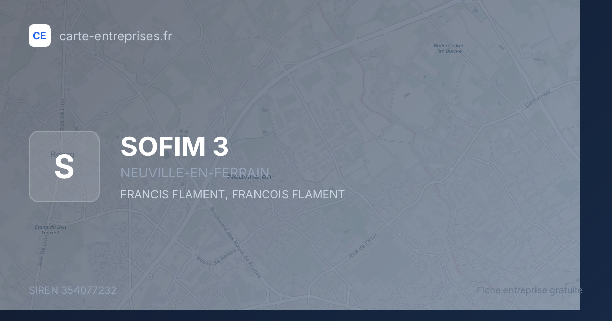 SOFIM 3 — 354077232 — fiche entreprise