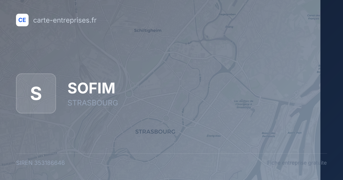 SOFIM — 353186646 — fiche entreprise