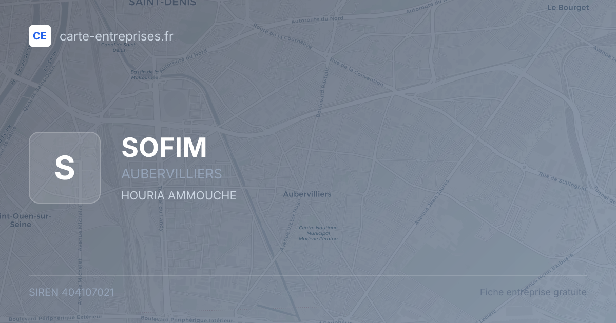 SOFIM — 404107021 — fiche entreprise