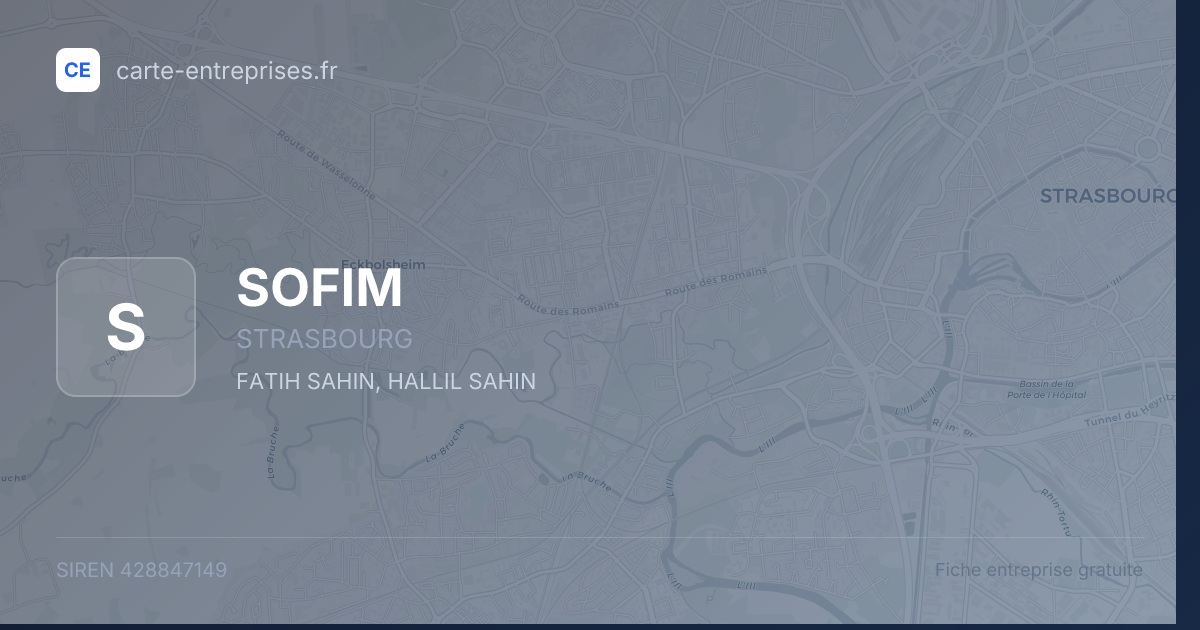 SOFIM — 428847149 — fiche entreprise