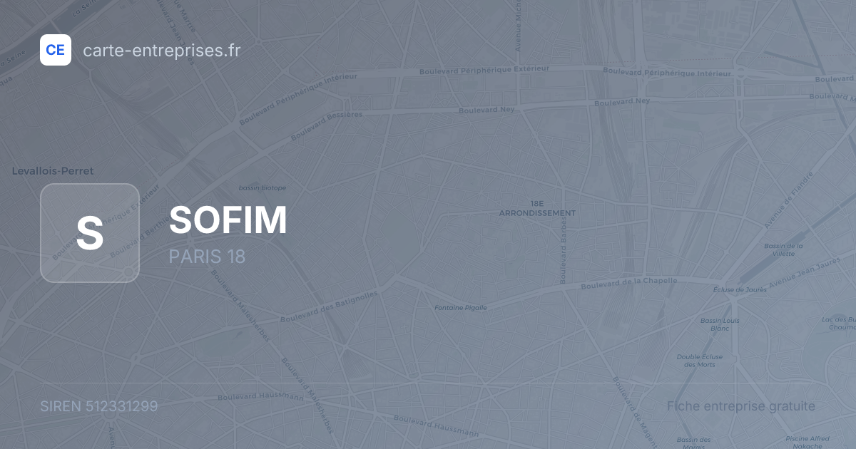SOFIM — 512331299 — fiche entreprise