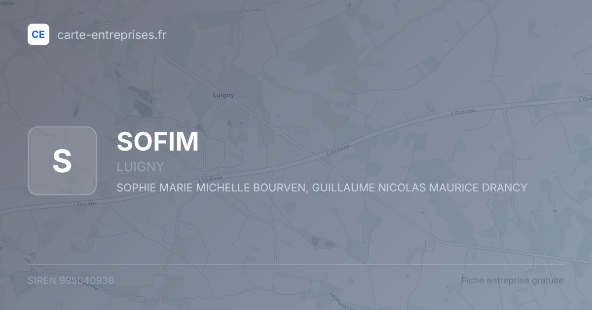 SOFIM — 995040938 — fiche entreprise