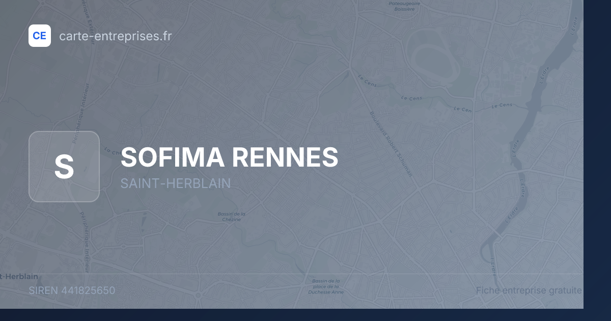 SOFIMA RENNES — 441825650 — fiche entreprise