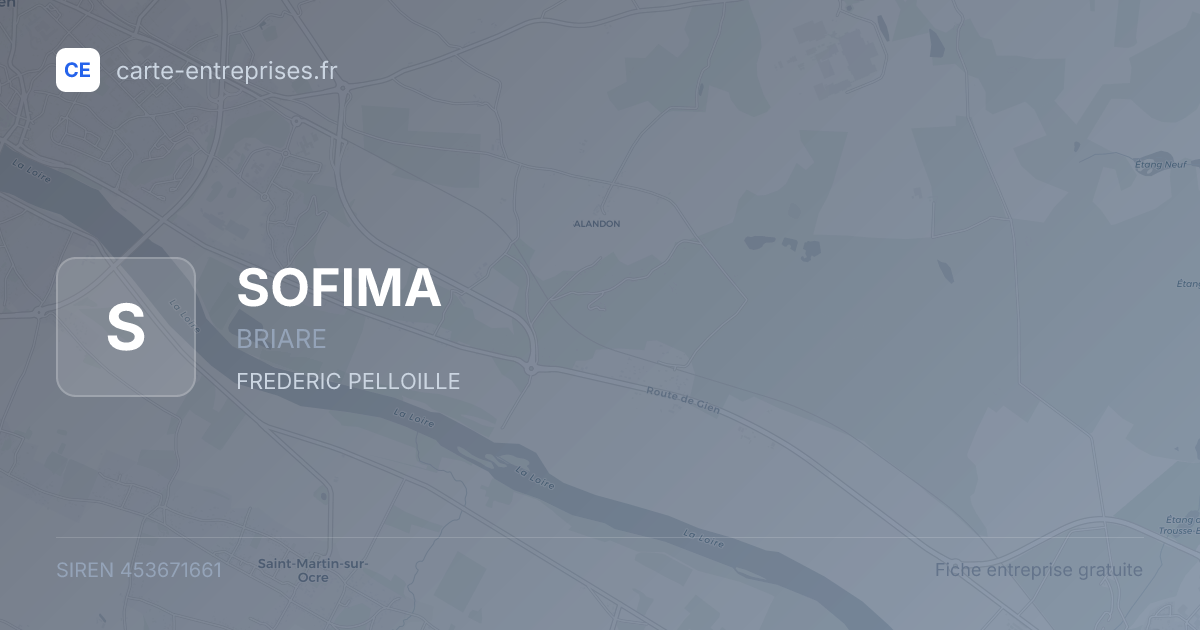 SOFIMA — 453671661 — fiche entreprise