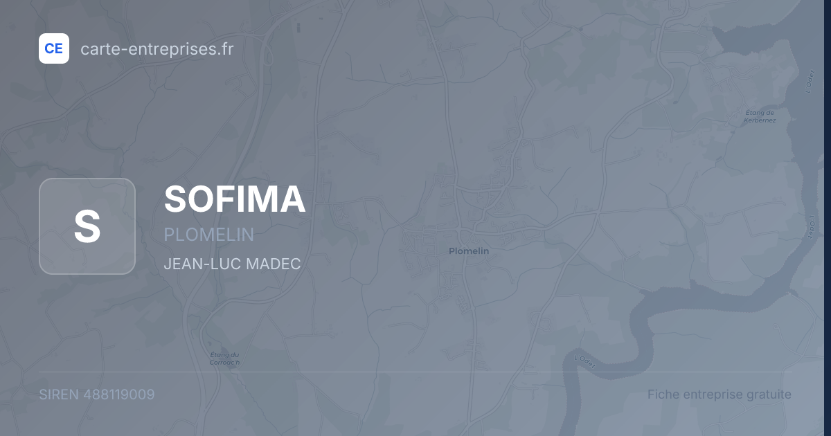 SOFIMA — 488119009 — fiche entreprise