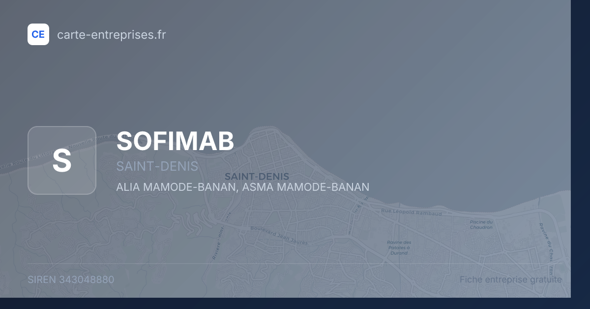 SOFIMAB — 343048880 — fiche entreprise